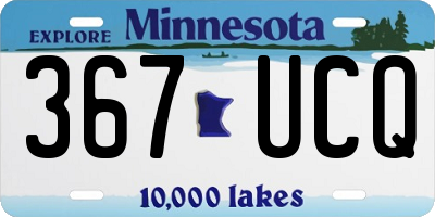 MN license plate 367UCQ