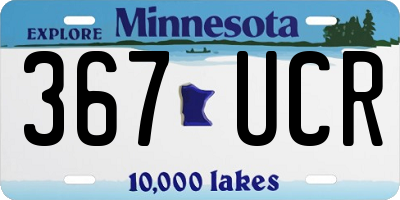 MN license plate 367UCR