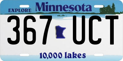 MN license plate 367UCT