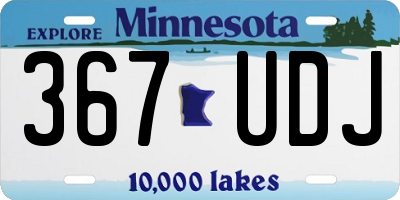 MN license plate 367UDJ