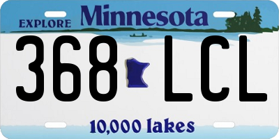 MN license plate 368LCL