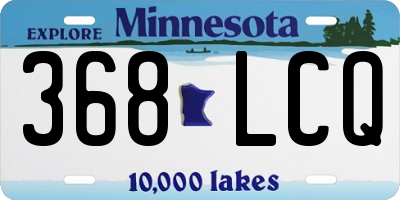 MN license plate 368LCQ