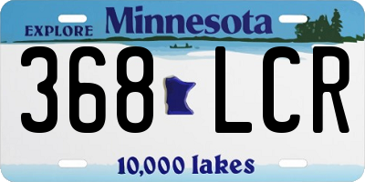 MN license plate 368LCR