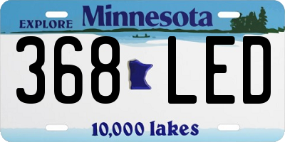 MN license plate 368LED