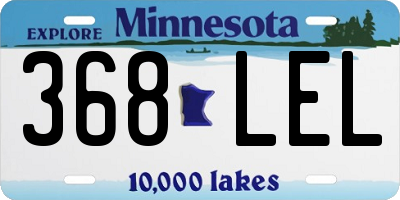 MN license plate 368LEL