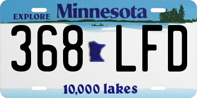 MN license plate 368LFD