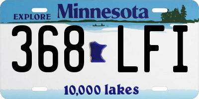 MN license plate 368LFI
