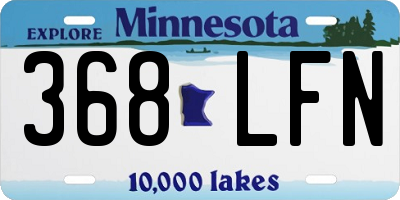 MN license plate 368LFN