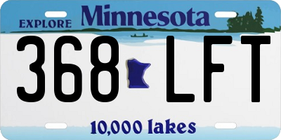 MN license plate 368LFT