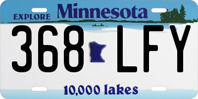 MN license plate 368LFY