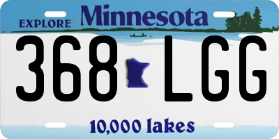 MN license plate 368LGG