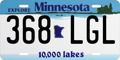 MN license plate 368LGL