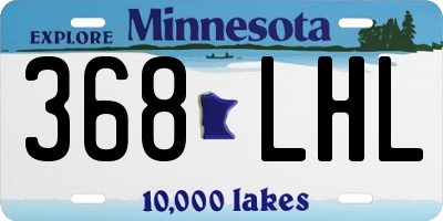 MN license plate 368LHL