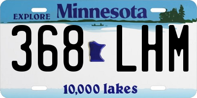 MN license plate 368LHM