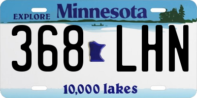 MN license plate 368LHN