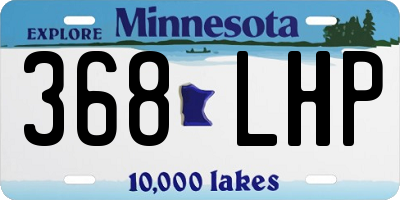 MN license plate 368LHP