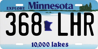 MN license plate 368LHR