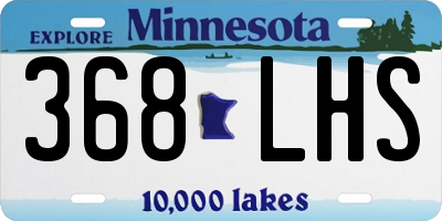 MN license plate 368LHS