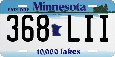 MN license plate 368LII
