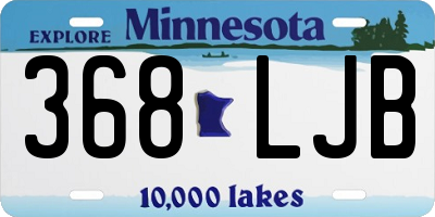 MN license plate 368LJB