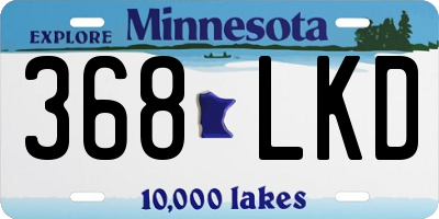 MN license plate 368LKD