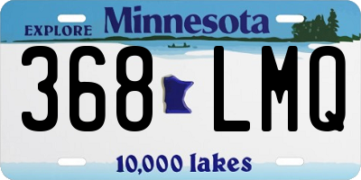 MN license plate 368LMQ