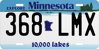 MN license plate 368LMX