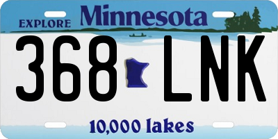 MN license plate 368LNK
