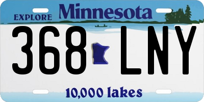 MN license plate 368LNY