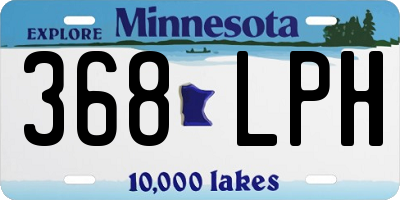 MN license plate 368LPH