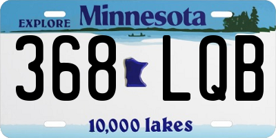 MN license plate 368LQB