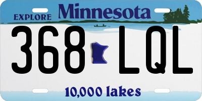 MN license plate 368LQL
