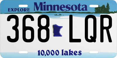 MN license plate 368LQR