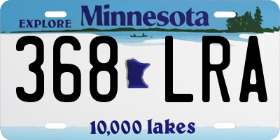 MN license plate 368LRA