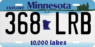 MN license plate 368LRB