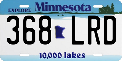 MN license plate 368LRD
