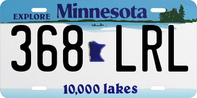 MN license plate 368LRL