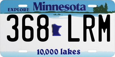 MN license plate 368LRM