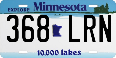 MN license plate 368LRN
