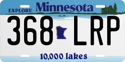 MN license plate 368LRP
