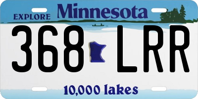 MN license plate 368LRR
