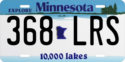 MN license plate 368LRS