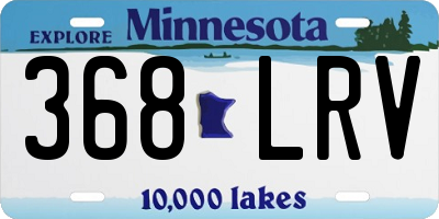 MN license plate 368LRV