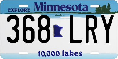 MN license plate 368LRY