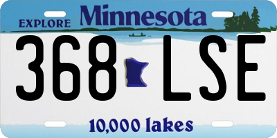 MN license plate 368LSE
