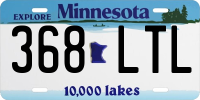 MN license plate 368LTL