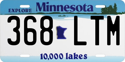 MN license plate 368LTM