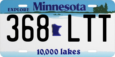 MN license plate 368LTT