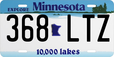 MN license plate 368LTZ
