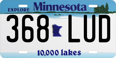 MN license plate 368LUD